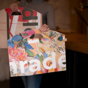 Upcyklovaná taška z bannerů Krafferovy zahrady