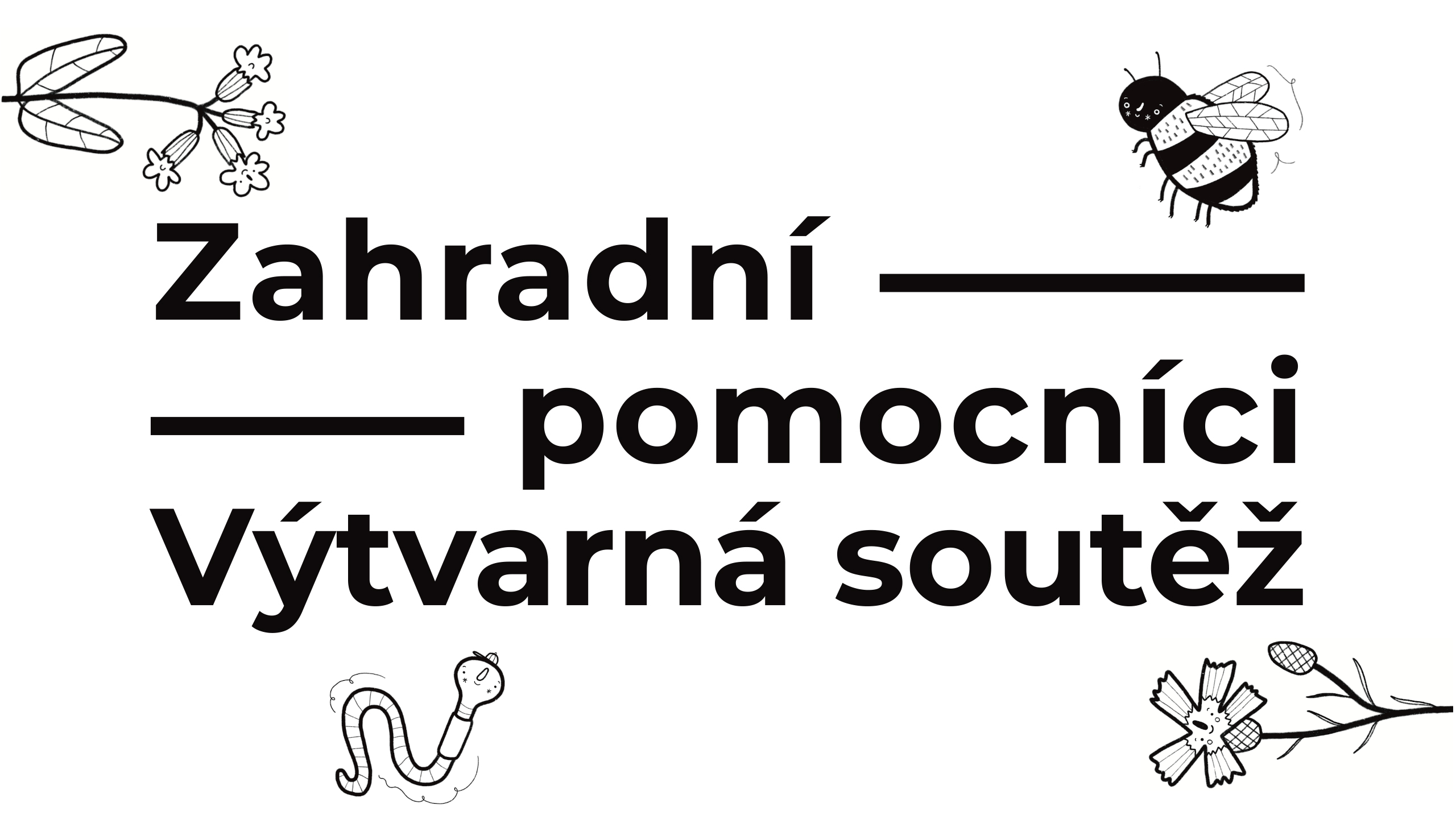 Zahradní pomocníci - výtvarné soutěž - banner