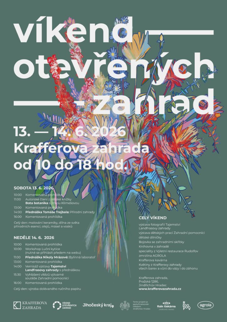 Plakát k akci Víkend otevřených zahrad 2026