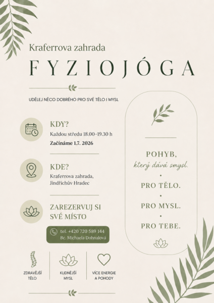 Fyziojóga v zahradě